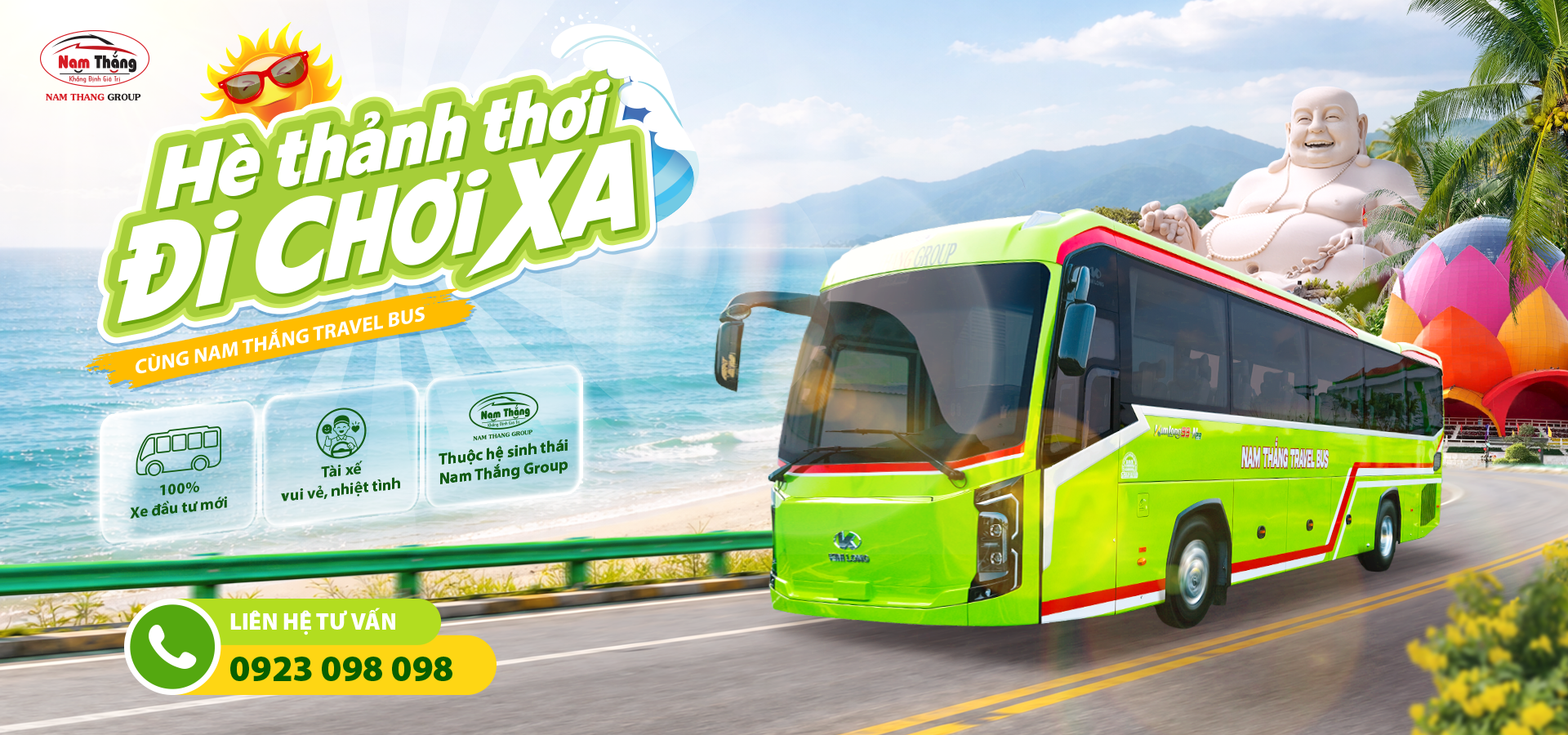 HÈ THẢNH THƠI, ĐI CHƠI XA CÙNG NAM THẮNG TRAVEL BUS